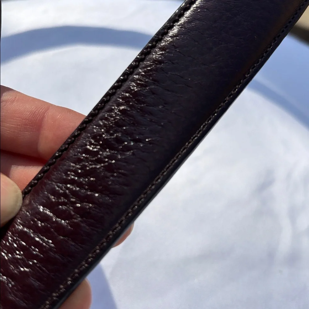 Unbranded Brown Full Grain Cowhide Leather belt Size 40